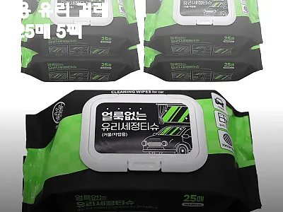 세차 타월 일회용 유리 걸레 25매  관련 이미지 1